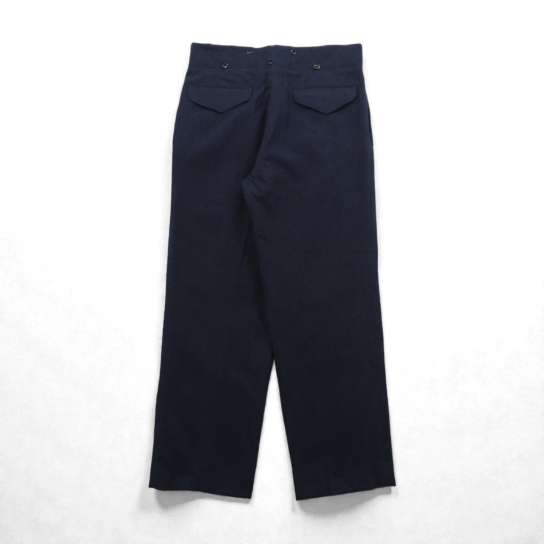 Vintage 60s Trousers Clayman & Sons Ltd スラックス パンツ M ネイビー ウール 8405-21-800-1044 60年代 カナダ軍