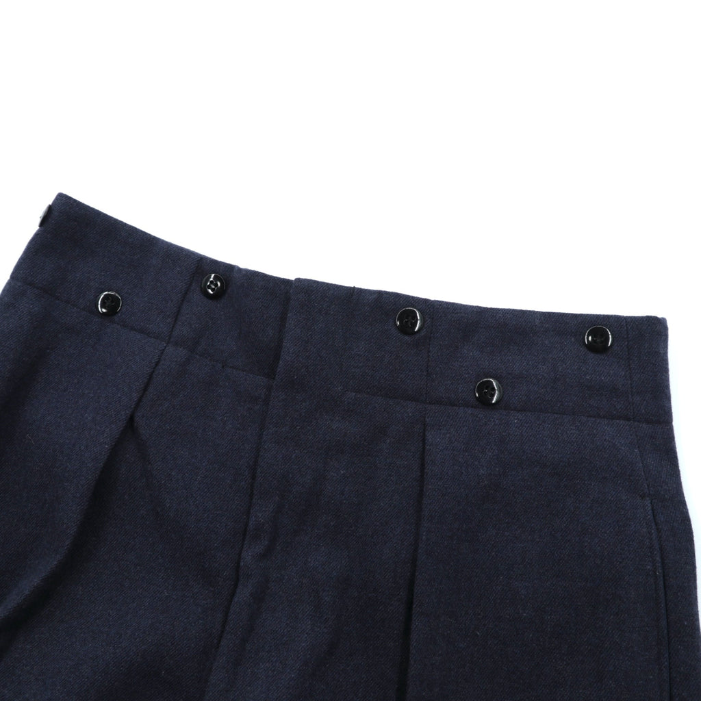 Vintage 60s Trousers Clayman & Sons Ltd スラックス パンツ M ネイビー ウール 8405-21-800-1044 60年代 カナダ軍