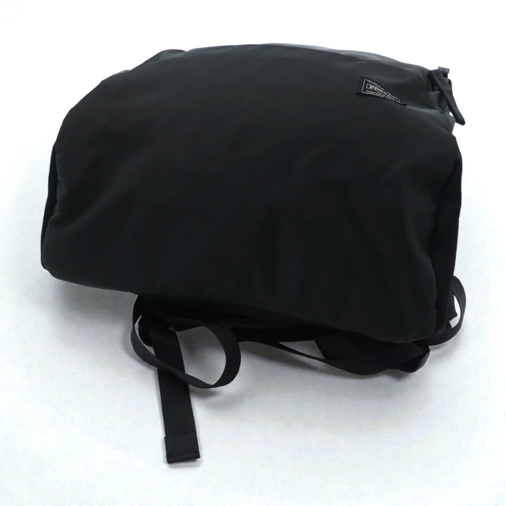 PORTER (Yoshida Bag) Made in Japan DRIVE DAYPACK Backpack, 12L, with Laptop Sleeve, Black Nylon, 635-06825