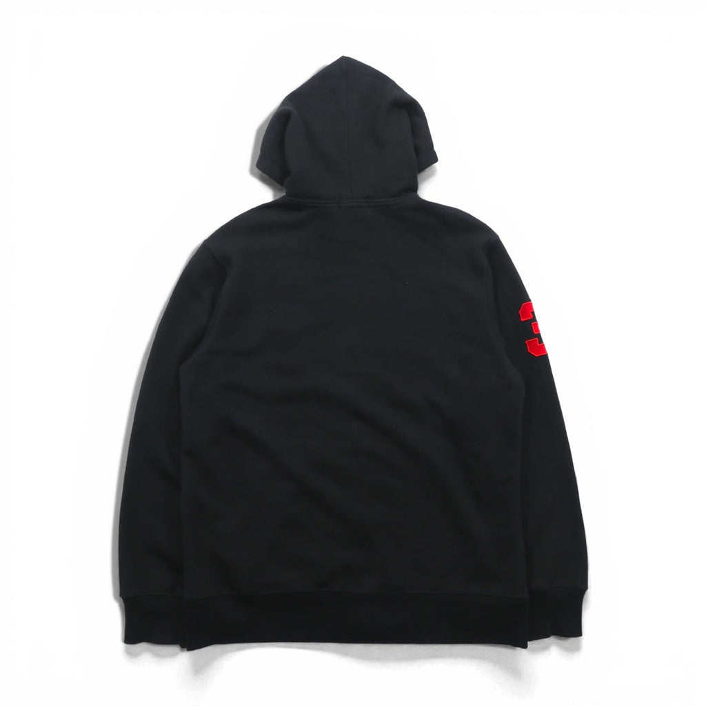 Polo Ralph Lauren Big Pony Embroidery Zip Hoodie, Large, Black, Fleece-Lined, Custom Fit, Cotton