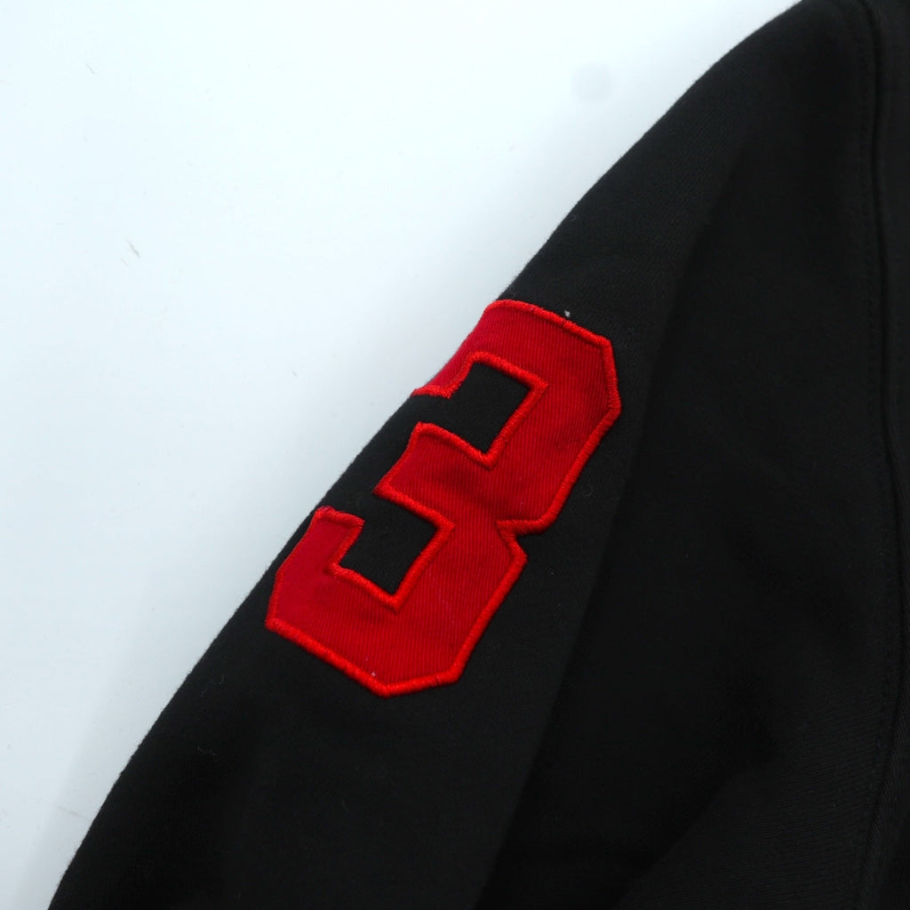 Polo Ralph Lauren Big Pony Embroidery Zip Hoodie, Large, Black, Fleece-Lined, Custom Fit, Cotton