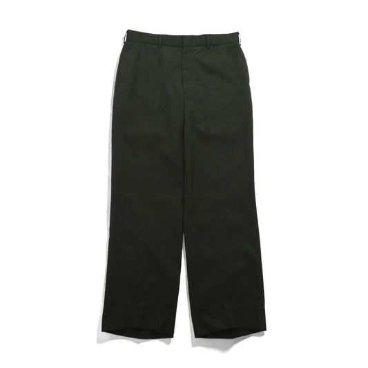 USMCワンピースTrousers スラックス パンツ L カーキ ウール ギャバジン DEFENSE LOSISTICS AGENCY 8405-01-279-7702