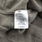 Eddie Bauer 前V クルーネック コットン ニット セーター XL ベージュ ラグランスリーブ