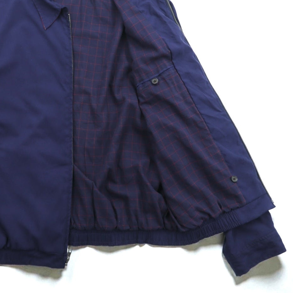 POLO GOLF RALPH LAUREN 90年代 ピーチスキン スウィングトップ ハリントンジャケット XL ネイビー 裏地チェック スモールポニー刺繍 チンストラップ