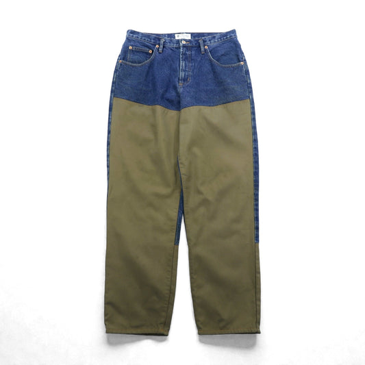 Columbia 90年代 ダブルニー ハンティング デニムパンツ ジーンズ L インディゴ ベージュ