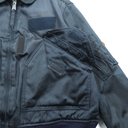 ALPHA INDUSTRIES 90年代 USA製 CWU 45P フライトジャケット L ネイビー 難燃性 短丈 ボロ