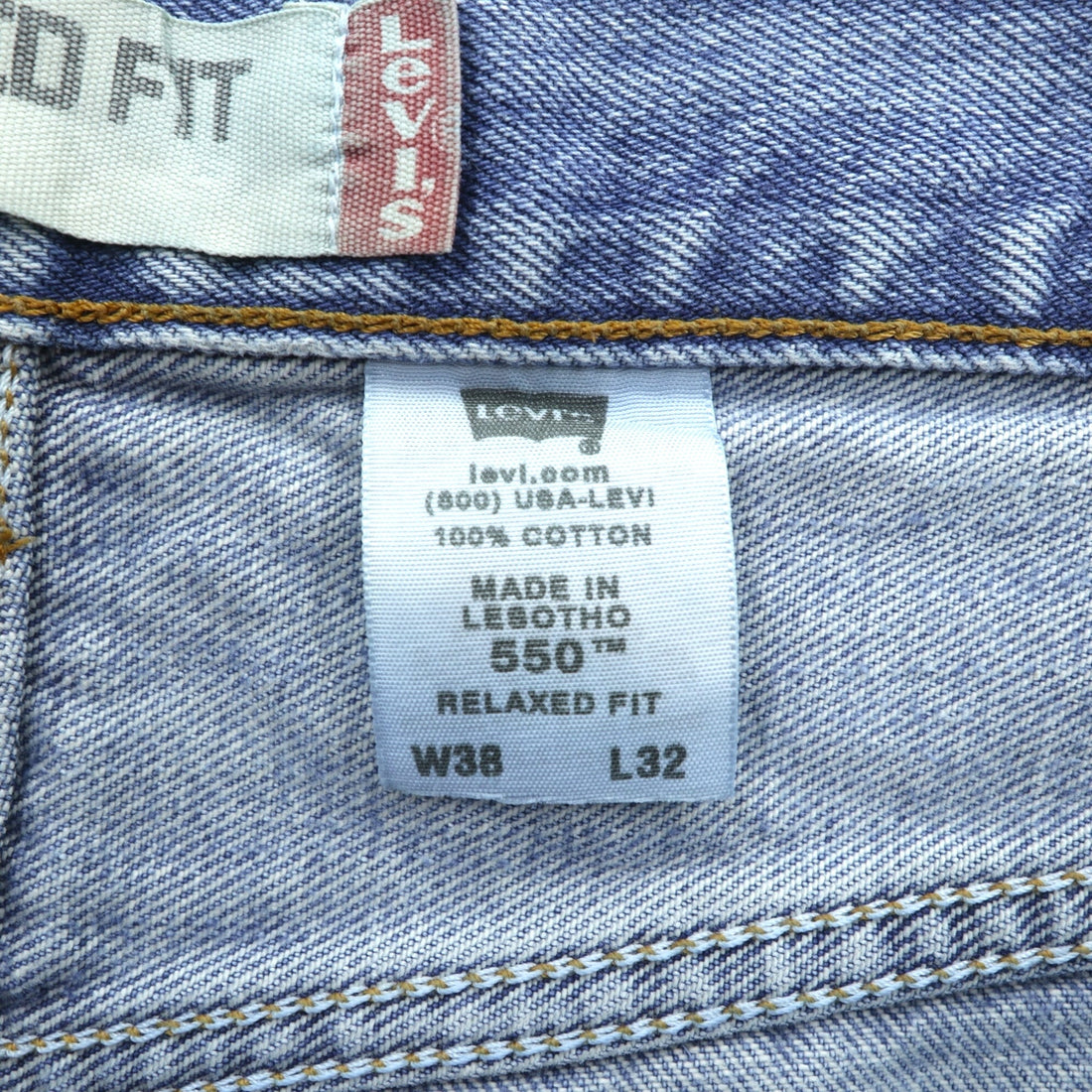 Levi's 550 Relaxed Fit Denim Pants Jeans XL Indigo 5504891