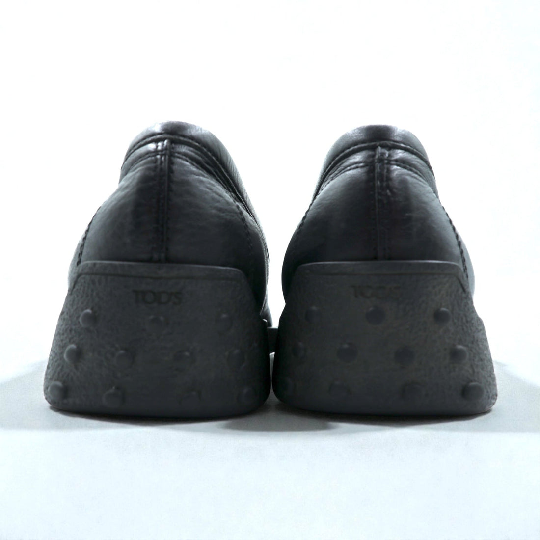 TOD'S ヴァンプ ドライビングシューズ スリッポン ローファー 28cm ブラック レザー イタリア製