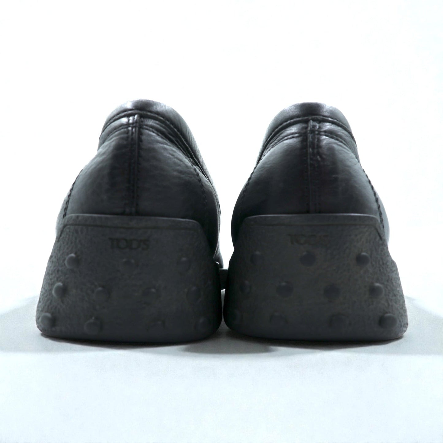 TOD'S ヴァンプ ドライビングシューズ スリッポン ローファー 28cm ブラック レザー イタリア製