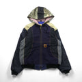 carhartt リメイク 再構築 カラーブロック ダック アクティブジャケット パーカー L マルチカラー クレイジーパターン コットン