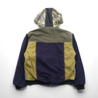 carhartt リメイク 再構築 カラーブロック ダック アクティブジャケット パーカー L マルチカラー クレイジーパターン コットン