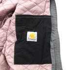 carhartt リメイク 再構築 カラーブロック ダック アクティブジャケット パーカー L マルチカラー クレイジーパターン コットン