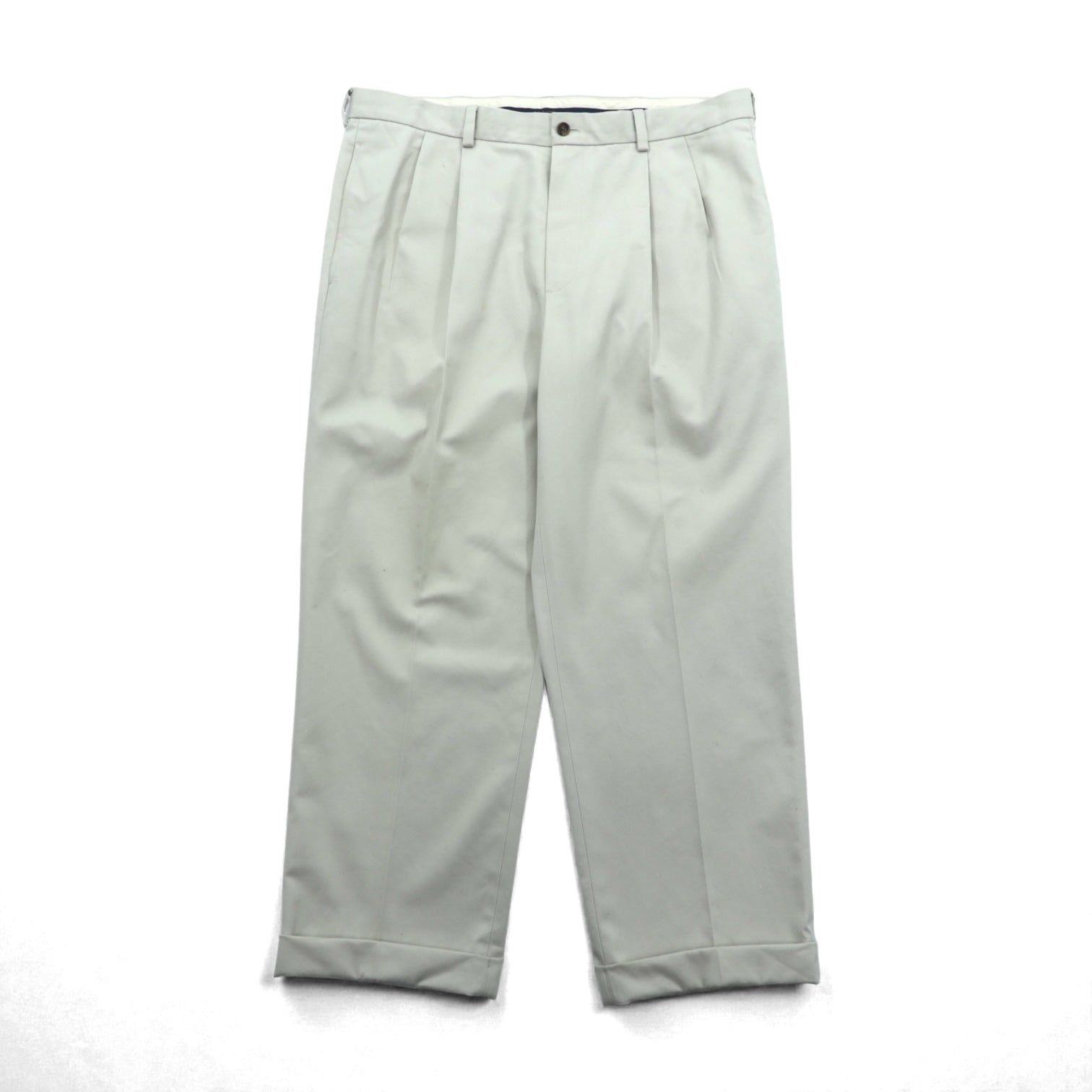 Brooks Brothers 2タック ワイド チノパンツ スラックス L ベージュ ADVANTAGE CHINO THOMPSON