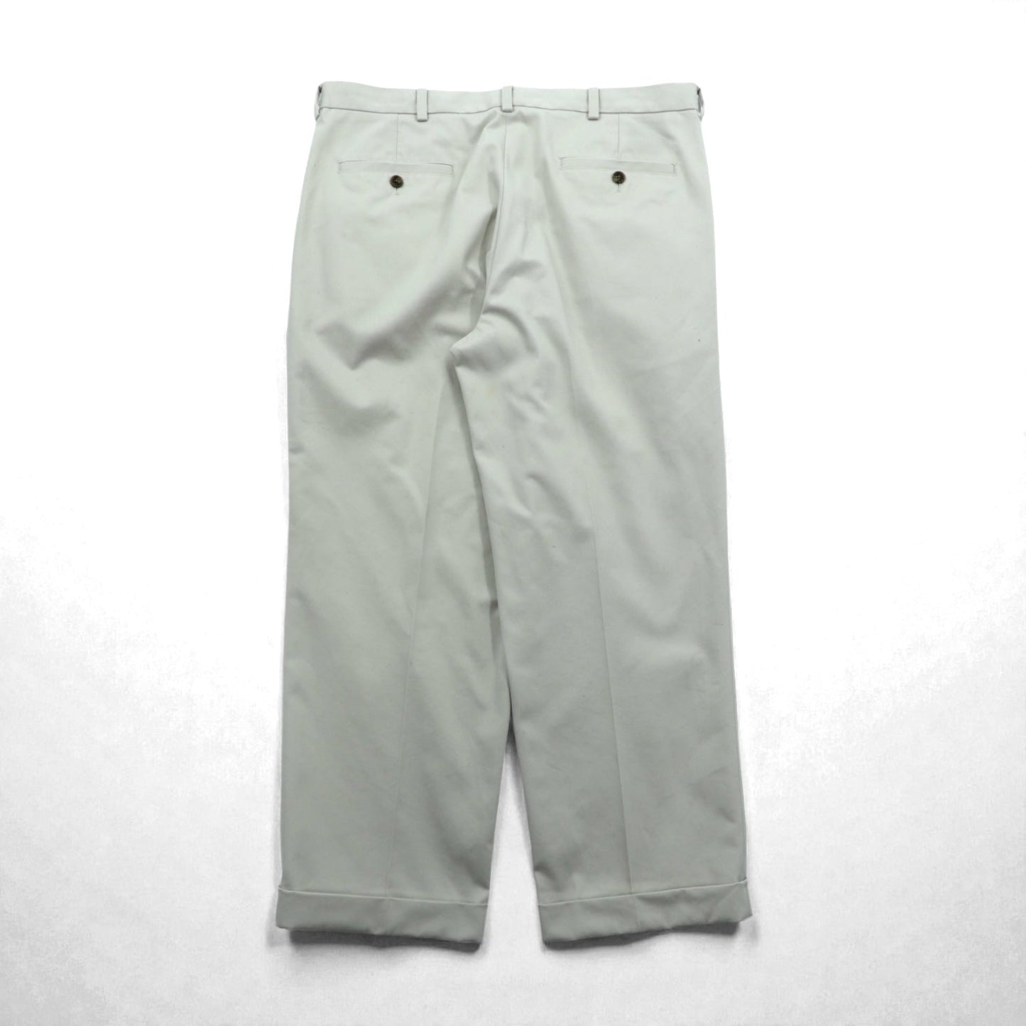 Brooks Brothers 2タック ワイド チノパンツ スラックス L ベージュ ADVANTAGE CHINO THOMPSON