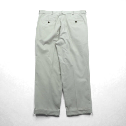 Brooks Brothers 2タック ワイド チノパンツ スラックス L ベージュ ADVANTAGE CHINO THOMPSON