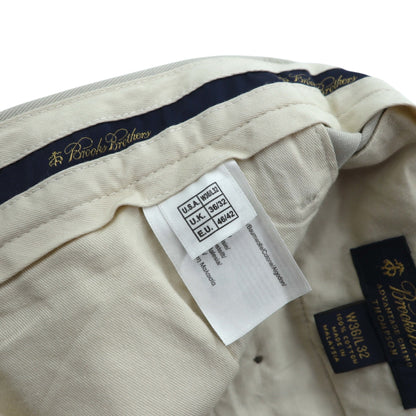 Brooks Brothers 2タック ワイド チノパンツ スラックス L ベージュ ADVANTAGE CHINO THOMPSON