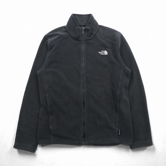THE NORTH FACE フリースジャケット M ブラック ドローコード FLASHDRY 吸汗速乾 スタンドカラー A0FC US規格