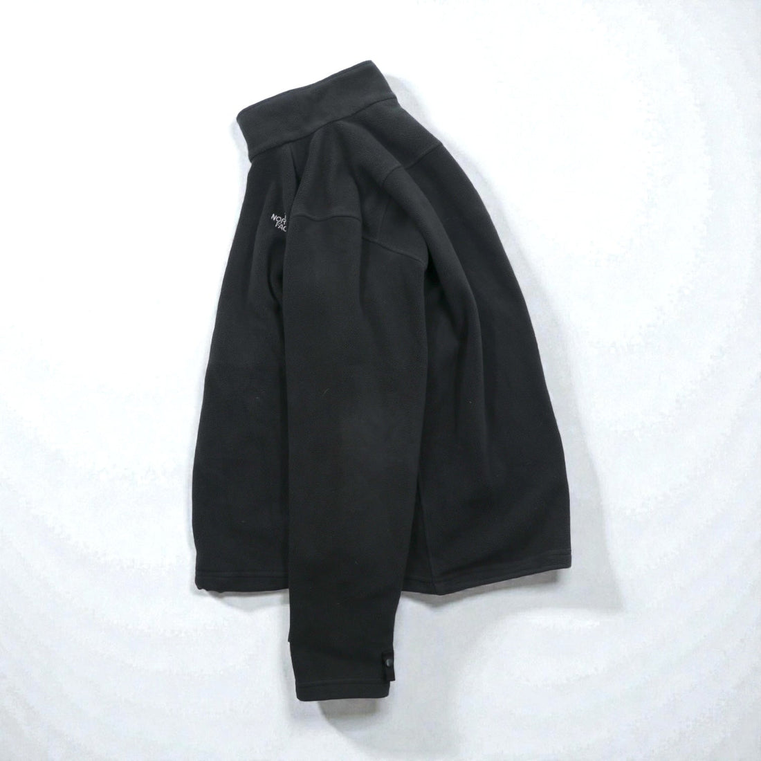 THE NORTH FACE Fleece Jacket M Black Drawcord FLASHDRY Moisture-Wicking, Quick-Drying Stand Collar A0FC US Standard