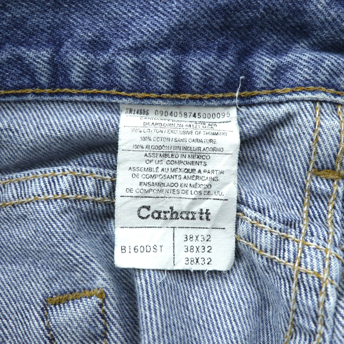 Carhartt 5-Pocket Denim Pants Jeans XL Indigo B160 DST