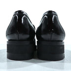 F.LLI.Giacometti タッセル エナメル ローファー スリッポン シャークソール 28cm ブラック パテントレザー vibramソール PIETROSTRADA イタリア製