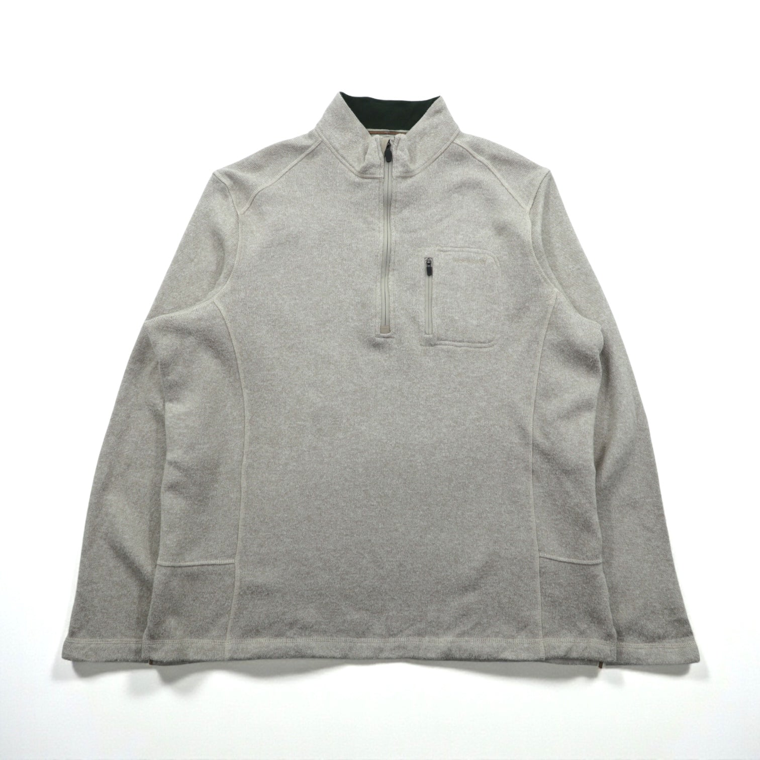 Woolrich ハーフジップ フリース プルオーバー セーター フリースジャケット XL ベージュ HMQ00235