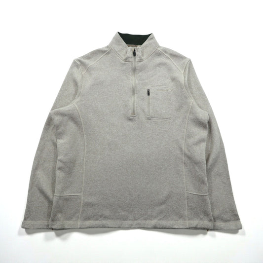 Woolrich ハーフジップ フリース プルオーバー セーター フリースジャケット XL ベージュ HMQ00235