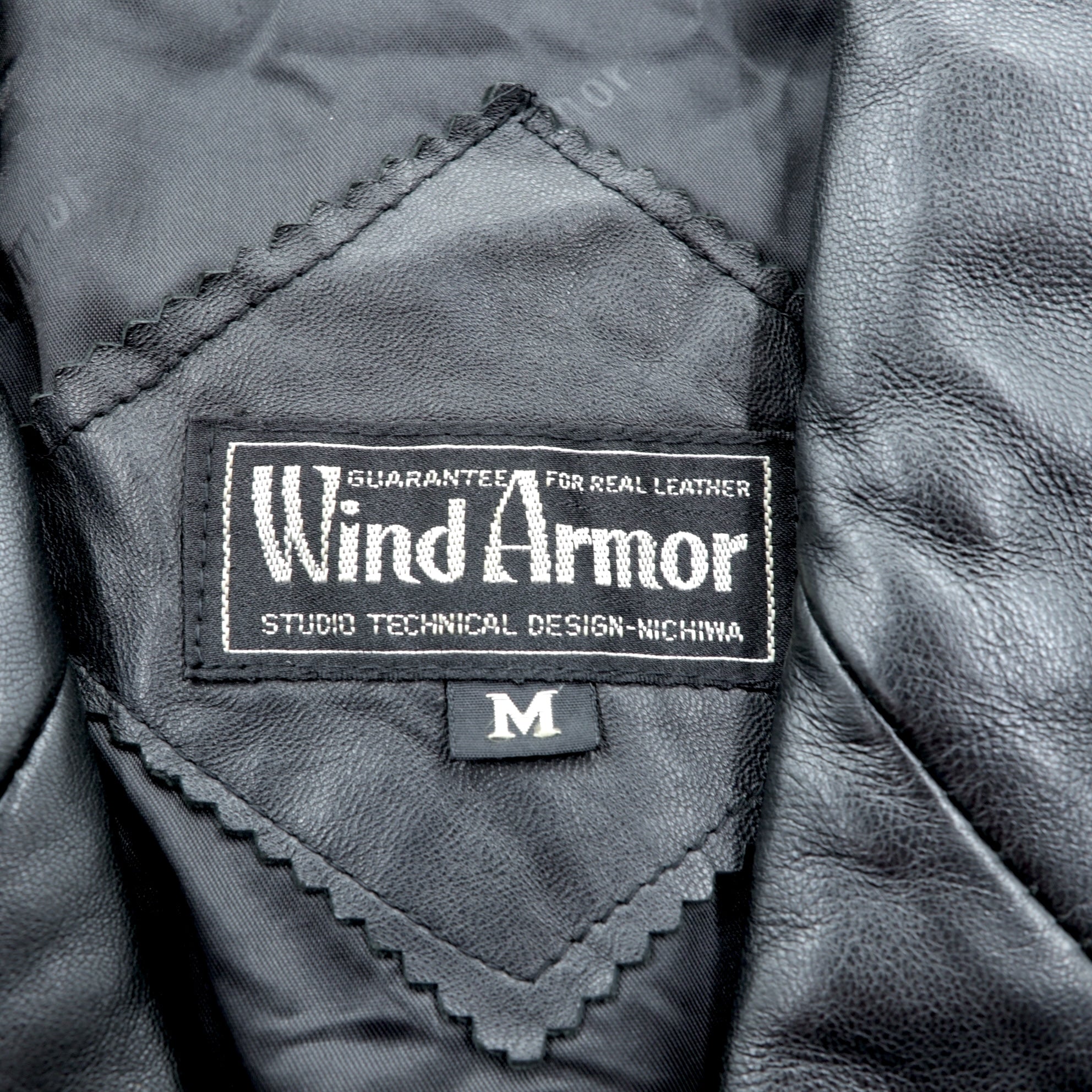 WInd Armor ダブルブレスト ラムレザーコート チェスターコート L ブラック シープレザー 羊革