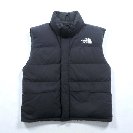 THE NORTH FACE ヌプシ グースインサレーションベスト L パーカー収納式 ドローコード ダブルジップ スタンドカラー