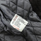 BEAMS 90年代 ショールカラー ダブルブレスト ムートンステンカラーコート M ブラウン レザー キルティング裏地 LEATHER WORKS EXCLUSIVELY BEAMS