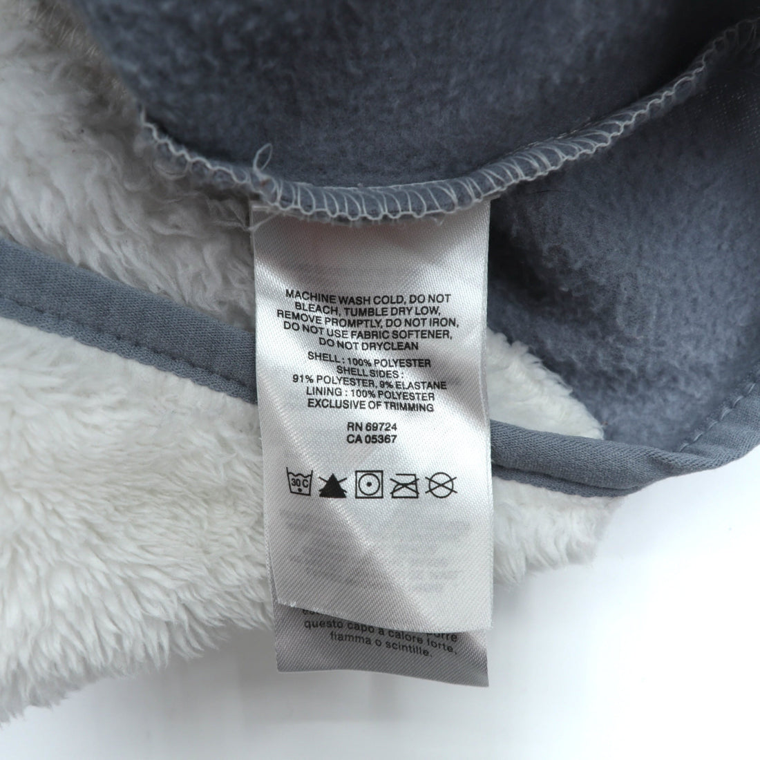 Columbia Pile Fleece Jacket, Large, White, Stand Collar, Fast Beauty Plush, XL6620