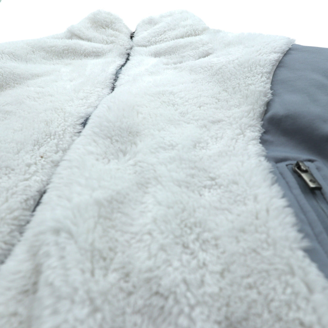 Columbia Pile Fleece Jacket, Large, White, Stand Collar, Fast Beauty Plush, XL6620
