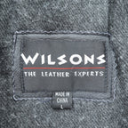 WILSONS 90s Leather Car Coar レザー カーコート チェスターコート L ブラック ウエストベルト付き 90年代
