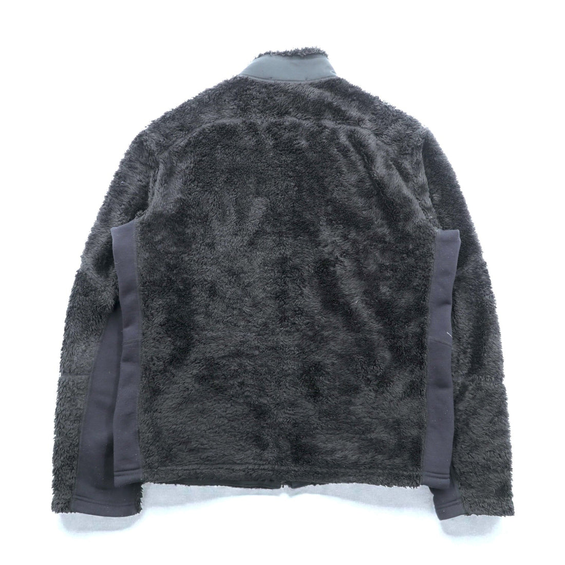 RLX Ralph Lauren Nylon Switching Fleece Jacket, Large, Stretch, Double Zip, Stand Collar, Black