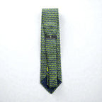 Ermenegildo Zegna Silk Allover Pattern Geometric Tie Made in Italy