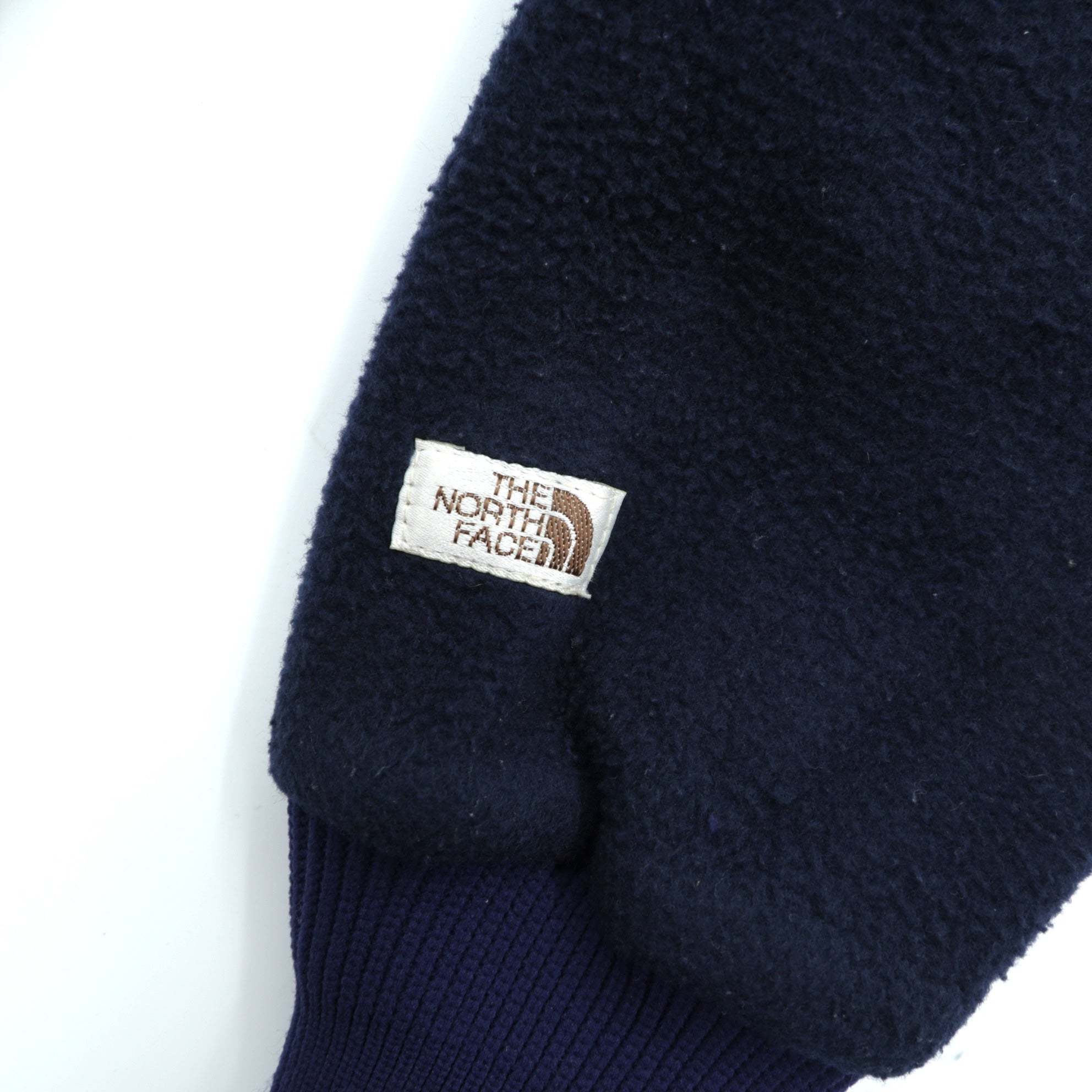 THE NORTH FACE 80年代 USA製 ヴィンテージ プルオーバー フリースジャケット S ネイビー ハーフジップ ハイネック スタンドカラー 茶タグ TALONジップ