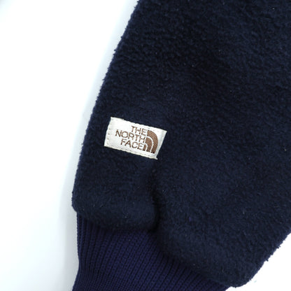 THE NORTH FACE 80年代 USA製 ヴィンテージ プルオーバー フリースジャケット S ネイビー ハーフジップ ハイネック スタンドカラー 茶タグ TALONジップ