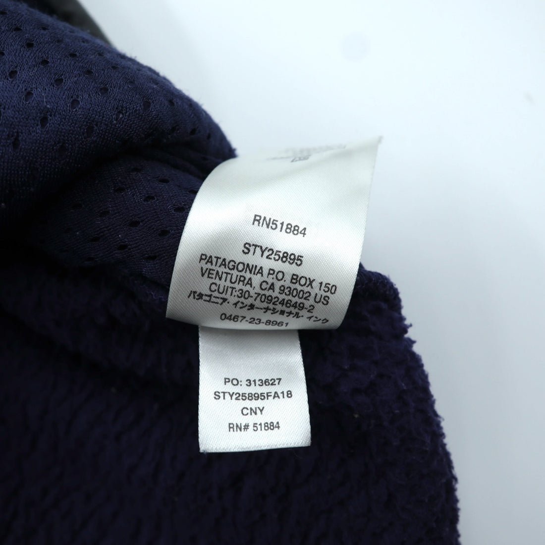 Patagonia Los Gatos Crew Boa Fleece Jacket, Medium, Navy, Pullover Chest Pocket, 25895