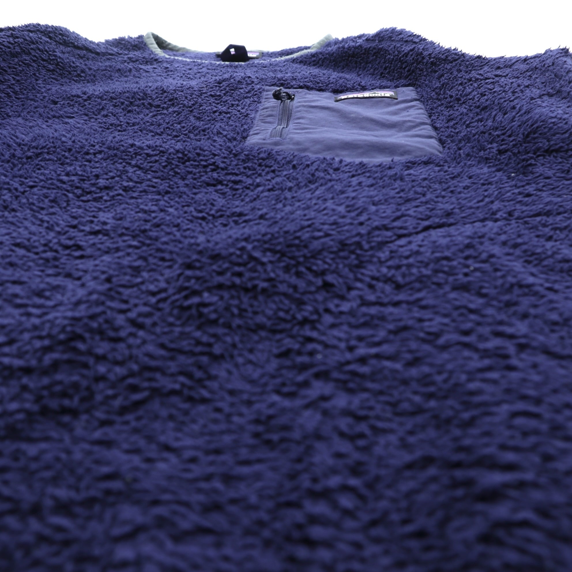 Patagonia ロスガトス クルー Los Gatos Crew ボア フリースジャケット M ネイビー プルオーバー 胸ポケット 25895