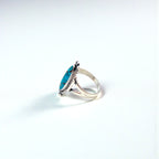 Vintage Navajo Indian Jewelry Ring ナバホ族 ターコイズ リング 指輪 16号 シルバー STERLING ホールマーク 刻印