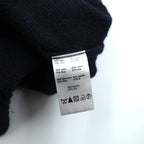 LACOSTE ショルダージップ ハイネック ニット セーター XL ネイビー フランスデザイン