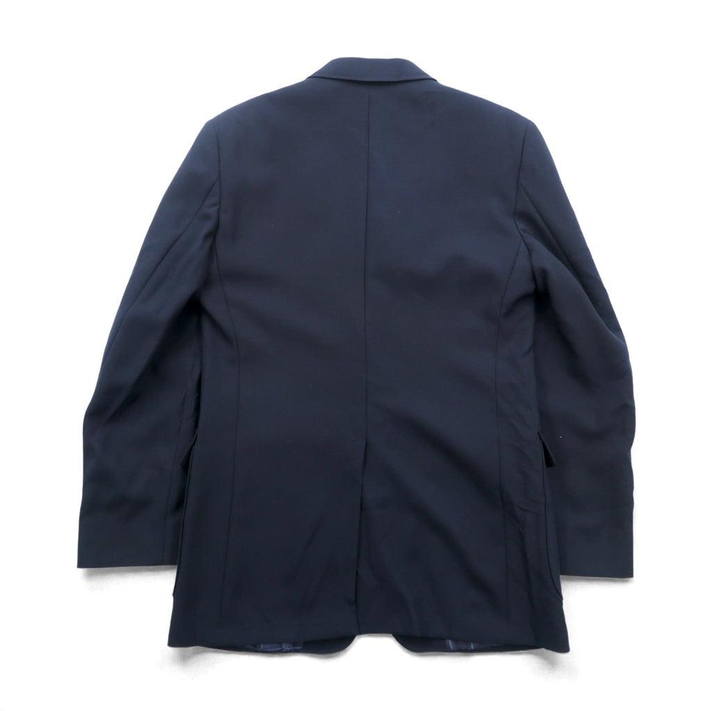 Sears 70s Made in USA 2B Tailored Jacket, Leather, Size M, Navy, Gold Buttons, Navy Blazer, PERMA-PREST CLASSIC COLLECTION