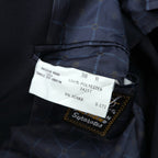 Sears 70s Made in USA 2B Tailored Jacket, Leather, Size M, Navy, Gold Buttons, Navy Blazer, PERMA-PREST CLASSIC COLLECTION