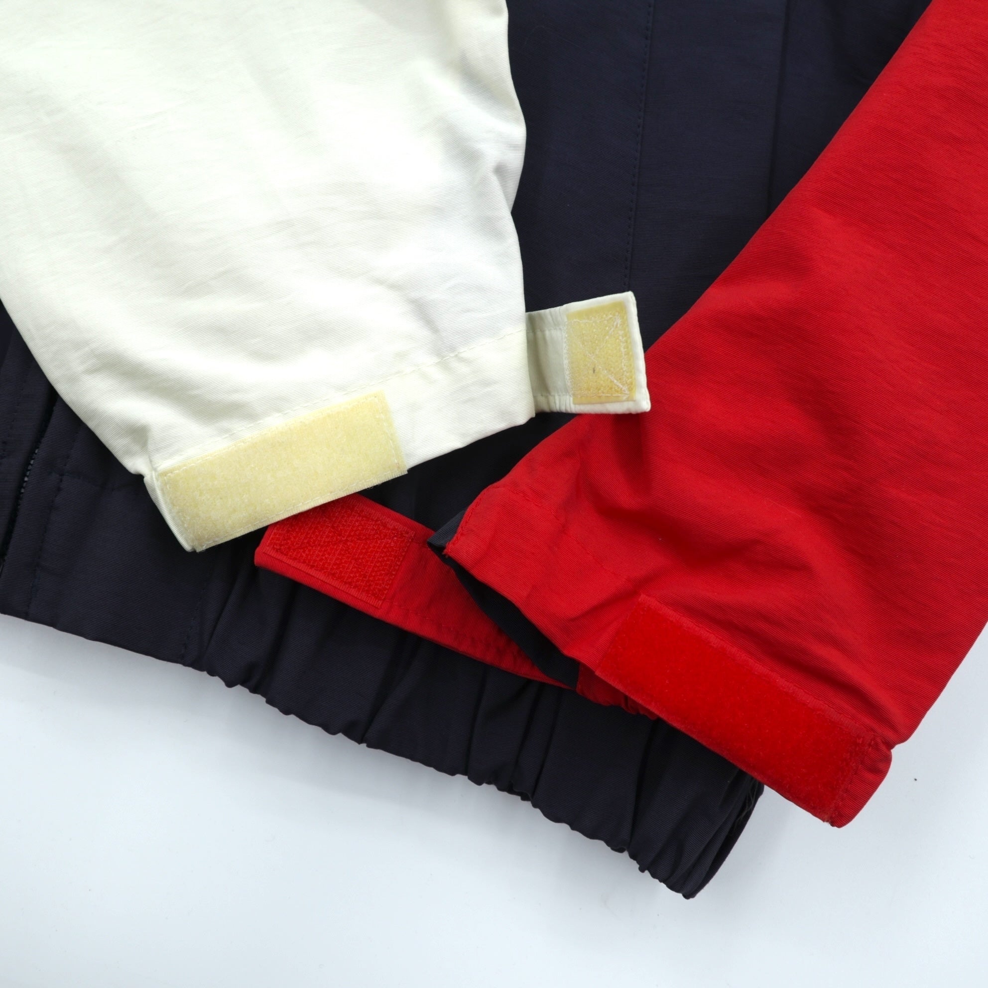 SPALDING 90年代 ナイロンジャケット パーカー M マルチカラー カラーブロック フード収納 未使用品