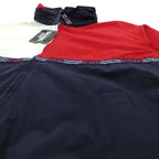 SPALDING 90年代 ナイロンジャケット パーカー M マルチカラー カラーブロック フード収納 未使用品