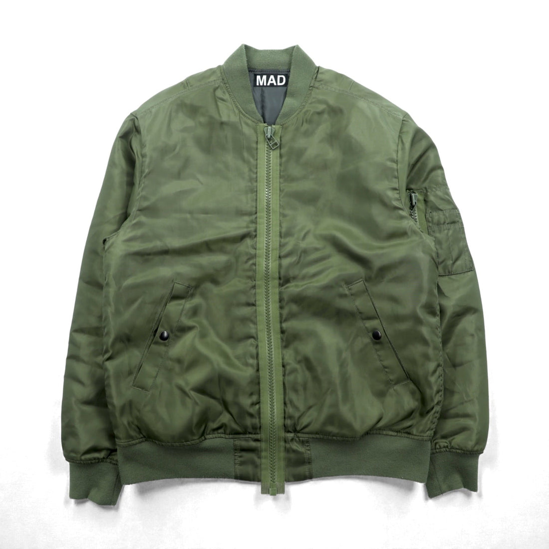 UNDERCOVER MA-1 Flight Jacket Padded Bomber Jacket, Size M, Khaki, MAD STORE, MDT4201