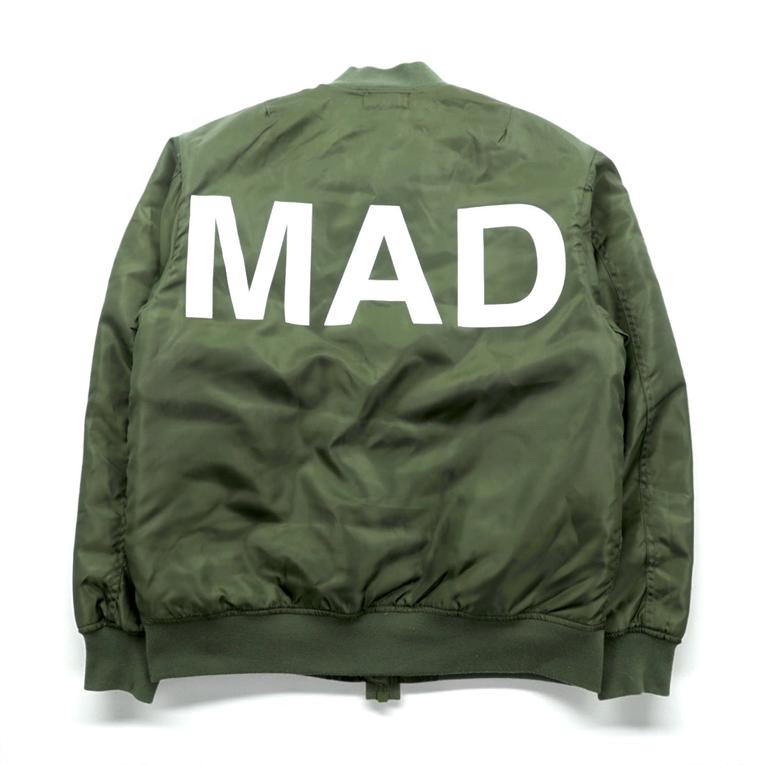 UNDERCOVER MA-1 Flight Jacket Padded Bomber Jacket, Size M, Khaki, MAD STORE, MDT4201