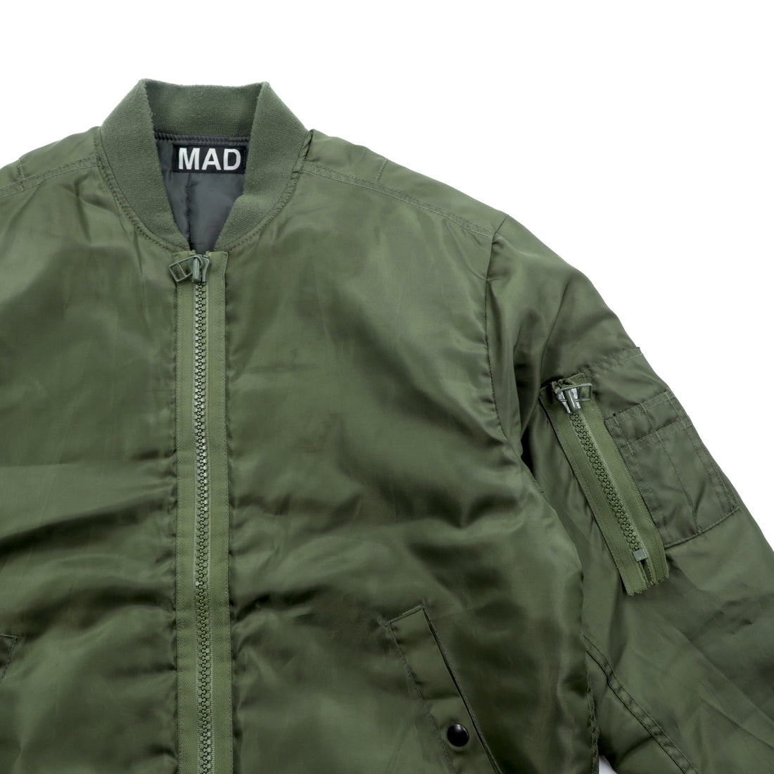 UNDERCOVER MA-1 Flight Jacket Padded Bomber Jacket, Size M, Khaki, MAD STORE, MDT4201