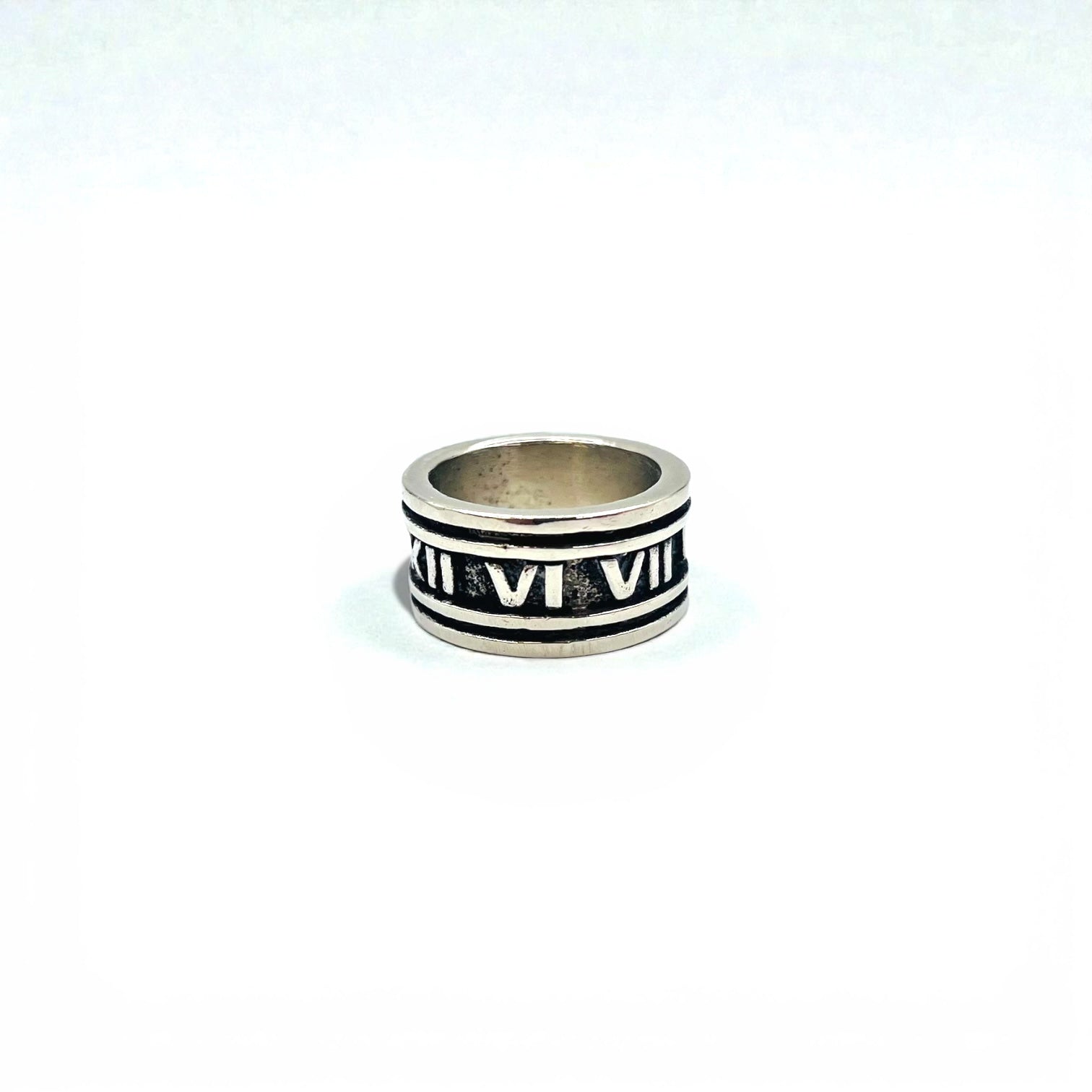 Vintage Silver Ring ローマ数字 リング 指輪 19号 シルバー SILVER