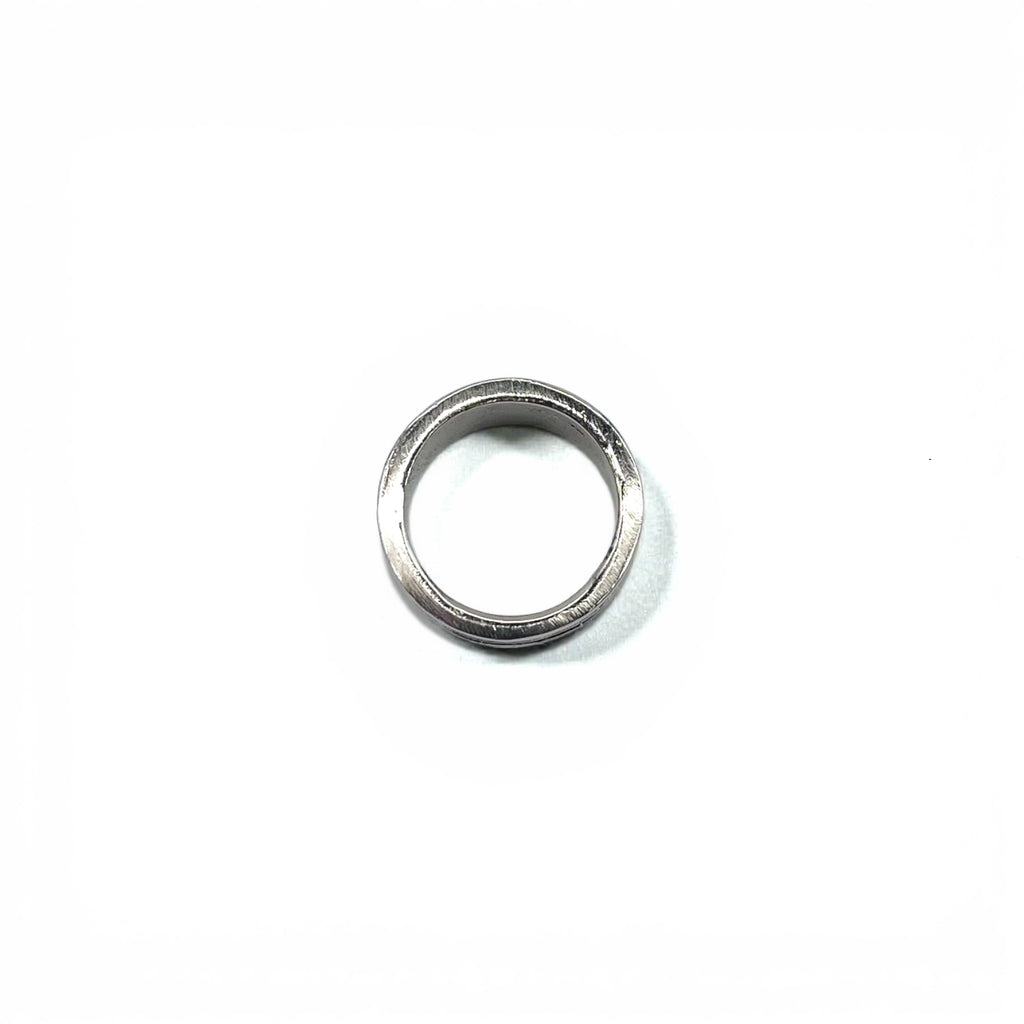 Vintage Silver Ring ローマ数字 リング 指輪 19号 シルバー SILVER 925 ワイド ゴシック