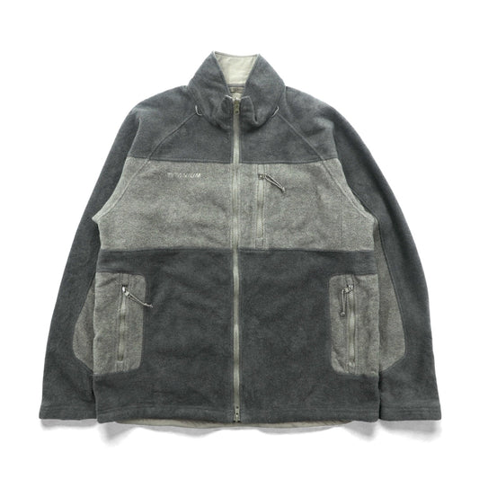 Columbia タイタニウム TITANIUM フリースジャケット XL カーキ ドローコード SM6507 INTERCHANGE